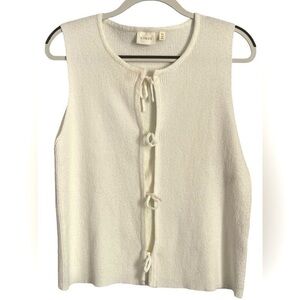Cyrus Ivory Sleeveless Knit Top